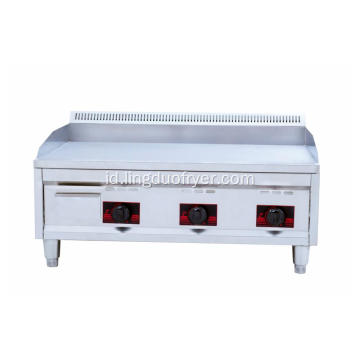 PL736 Kitchen Catering Equipment Stainless Steel Komersial LPG Gas Gas Wriddle Untuk Makanan Panggangan Harga bagus